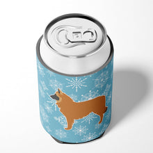 Load image into Gallery viewer, Winter Snowflake Belgian Shepherd Can or Bottle Hugger BB3561CC