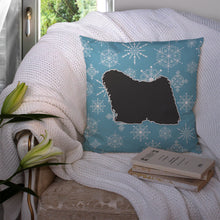 Load image into Gallery viewer, Winter Snowflake Puli Throw Pillow - 14x14 Decorative Pillow – Art for Your Home &amp; Patio BB3563PW1414