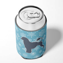 Load image into Gallery viewer, Winter Snowflake Portuguese Water Dog Can or Bottle Hugger BB3568CC