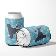 Load image into Gallery viewer, Winter Snowflake Portuguese Water Dog Can or Bottle Hugger BB3568CC