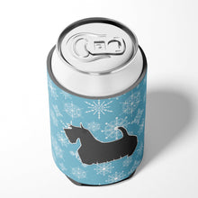 Load image into Gallery viewer, Winter Snowflake Scottish Terrier Can or Bottle Hugger BB3569CC