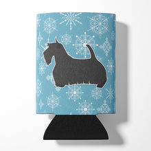 Load image into Gallery viewer, Winter Snowflake Scottish Terrier Can or Bottle Hugger BB3569CC