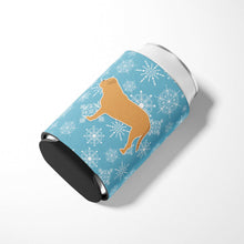 Load image into Gallery viewer, Winter Snowflake Dogue de Bordeaux Can or Bottle Hugger BB3570CC