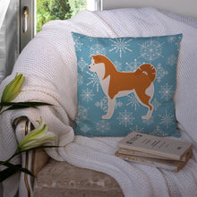 Load image into Gallery viewer, Winter Snowflake Akita Throw Pillow - 14x14 Decorative Pillow – Art for Your Home &amp; Patio BB3572PW1414