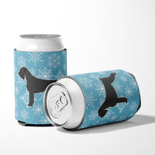Load image into Gallery viewer, Winter Snowflake Giant Schnauzer Can or Bottle Hugger BB3573CC