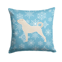 Load image into Gallery viewer, Winter Snowflake Anatolian Shepherd Throw Pillow - 14x14 Decorative Pillow – Art for Your Home &amp; Patio BB3577PW1414