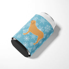 Load image into Gallery viewer, Winter Snowflake Fila Brasileiro Can or Bottle Hugger BB3579CC