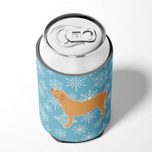Load image into Gallery viewer, Winter Snowflake Fila Brasileiro Can or Bottle Hugger BB3579CC