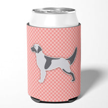 Load image into Gallery viewer, English Setter Checkerboard Pink Can or Bottle Hugger BB3581CC