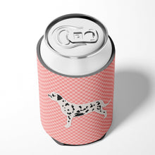 Load image into Gallery viewer, Dalmatian Checkerboard Pink Can or Bottle Hugger BB3583CC