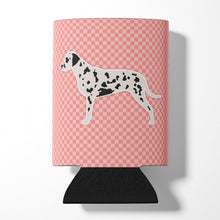 Load image into Gallery viewer, Dalmatian Checkerboard Pink Can or Bottle Hugger BB3583CC