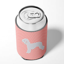 Load image into Gallery viewer, Bedlington Terrier Checkerboard Pink Can or Bottle Hugger BB3594CC