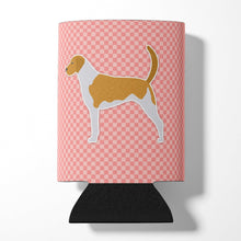 Load image into Gallery viewer, American Foxhound Checkerboard Pink Can or Bottle Hugger BB3598CC