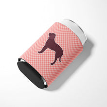 Load image into Gallery viewer, American Water Spaniel Checkerboard Pink Can or Bottle Hugger BB3601CC