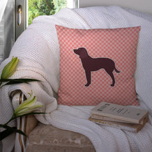 Load image into Gallery viewer, American Water Spaniel Checkerboard Pink Throw Pillow - 14x14 Decorative Pillow – Art for Your Home &amp; Patio BB3601PW1414