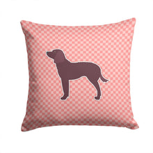Load image into Gallery viewer, American Water Spaniel Checkerboard Pink Throw Pillow - 14x14 Decorative Pillow – Art for Your Home &amp; Patio BB3601PW1414