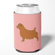 Load image into Gallery viewer, Norfolk Terrier Checkerboard Pink Can or Bottle Hugger BB3609CC