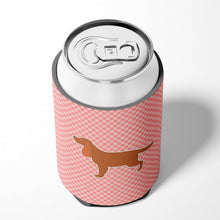Load image into Gallery viewer, English Cocker Spaniel Checkerboard Pink Can or Bottle Hugger BB3612CC