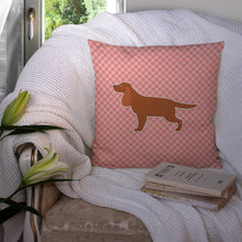Load image into Gallery viewer, English Cocker Spaniel Checkerboard Pink Throw Pillow - 14x14 Decorative Pillow – Art for Your Home &amp; Patio BB3612PW1414