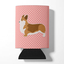 Load image into Gallery viewer, Corgi Checkerboard Pink Can or Bottle Hugger BB3620CC