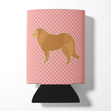 Load image into Gallery viewer, Caucasian Shepherd Dog Checkerboard Pink Can or Bottle Hugger BB3625CC