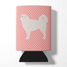 Load image into Gallery viewer, Polish Tatra Sheepdog Checkerboard Pink Can or Bottle Hugger BB3627CC