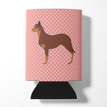 Load image into Gallery viewer, Australian Kelpie Dog Checkerboard Pink Can or Bottle Hugger BB3629CC