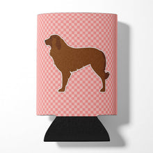 Load image into Gallery viewer, Portuguese Sheepdog Dog Checkerboard Pink Can or Bottle Hugger BB3631CC