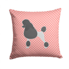 Load image into Gallery viewer, Poodle Checkerboard Pink Throw Pillow - 14x14 Decorative Pillow – Art for Your Home &amp; Patio BB3639PW1414