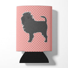 Load image into Gallery viewer, Affenpinscher Checkerboard Pink Can or Bottle Hugger BB3648CC