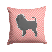Load image into Gallery viewer, Affenpinscher Checkerboard Pink Throw Pillow - 14x14 Decorative Pillow – Art for Your Home &amp; Patio BB3648PW1414