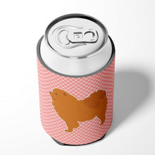Load image into Gallery viewer, Chow Chow Checkerboard Pink Can or Bottle Hugger BB3651CC