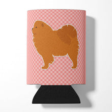 Load image into Gallery viewer, Chow Chow Checkerboard Pink Can or Bottle Hugger BB3651CC