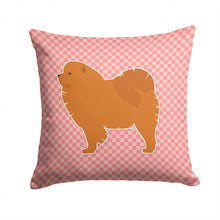 Load image into Gallery viewer, Chow Chow Checkerboard Pink Throw Pillow - 14x14 Decorative Pillow – Art for Your Home &amp; Patio BB3651PW1414