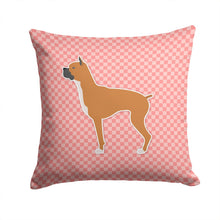 Load image into Gallery viewer, Boxer Checkerboard Pink Throw Pillow - 14x14 Decorative Pillow – Art for Your Home &amp; Patio BB3653PW1414