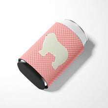Load image into Gallery viewer, Komondor Checkerboard Pink Can or Bottle Hugger BB3655CC