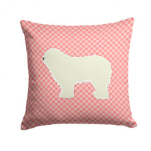 Load image into Gallery viewer, Komondor Checkerboard Pink Throw Pillow - 14x14 Decorative Pillow – Art for Your Home &amp; Patio BB3655PW1414