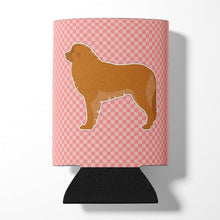 Load image into Gallery viewer, Leonberger Checkerboard Pink Can or Bottle Hugger BB3658CC