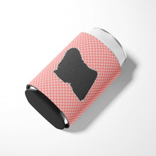 Load image into Gallery viewer, Puli Checkerboard Pink Can or Bottle Hugger BB3663CC