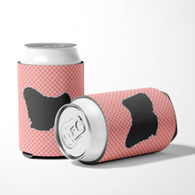 Load image into Gallery viewer, Puli Checkerboard Pink Can or Bottle Hugger BB3663CC