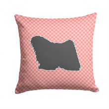 Load image into Gallery viewer, Puli Checkerboard Pink Throw Pillow - 14x14 Decorative Pillow – Art for Your Home &amp; Patio BB3663PW1414