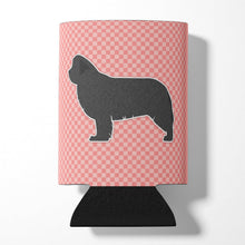 Load image into Gallery viewer, Newfoundland Checkerboard Pink Can or Bottle Hugger BB3664CC