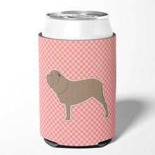 Load image into Gallery viewer, Neapolitan Mastiff Checkerboard Pink Can or Bottle Hugger BB3665CC
