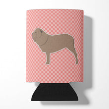 Load image into Gallery viewer, Neapolitan Mastiff Checkerboard Pink Can or Bottle Hugger BB3665CC