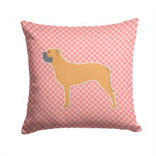 Load image into Gallery viewer, Bullmastiff Checkerboard Pink Throw Pillow - 14x14 Decorative Pillow – Art for Your Home &amp; Patio BB3671PW1414