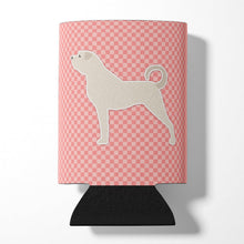 Load image into Gallery viewer, Anatolian Shepherd Checkerboard Pink Can or Bottle Hugger BB3677CC