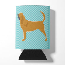 Load image into Gallery viewer, Bloodhound  Checkerboard Blue Can or Bottle Hugger BB3684CC
