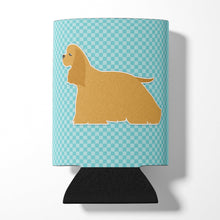 Load image into Gallery viewer, Cocker Spaniel  Checkerboard Blue Can or Bottle Hugger BB3686CC