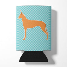 Load image into Gallery viewer, Pharaoh Hound  Checkerboard Blue Can or Bottle Hugger BB3688CC