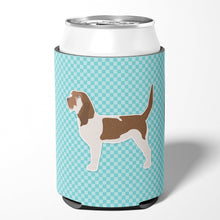 Load image into Gallery viewer, Grand Basset Griffon Vendeen  Checkerboard Blue Can or Bottle Hugger BB3690CC